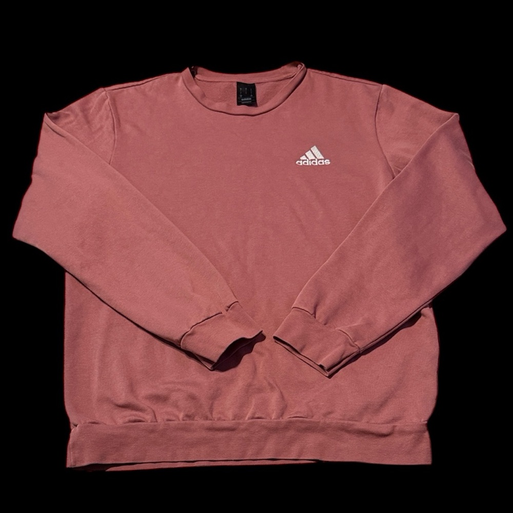 adidas women’s  Crewneck Sweater in Dusty Rose size large , Pink